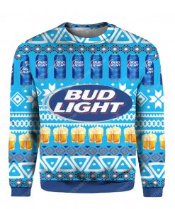 Bud light beer party all over print ugly christmas sweater