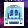 Bud light can beer all over print ugly christmas sweater