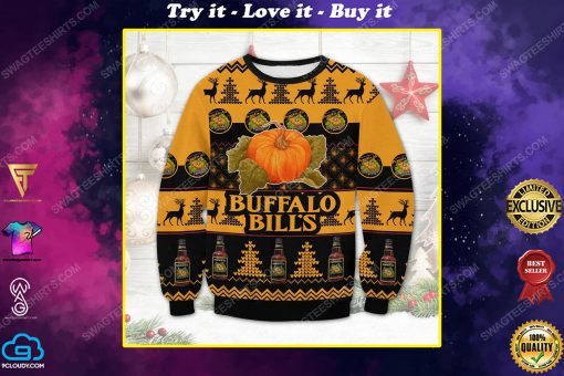 Buffalo bill's pumpkin ale ugly christmas sweater