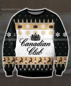 Canadian Club Whisky Full Print Ugly Christmas Sweater