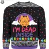 Cat I’m Dead Inside Full Print Ugly Christmas Sweater