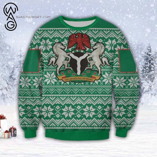 Coat Of Arms Of Nigeria Full Print Ugly Christmas Sweater