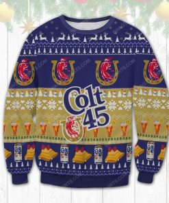 Colt 45 malt liquor beer ugly christmas sweater 1