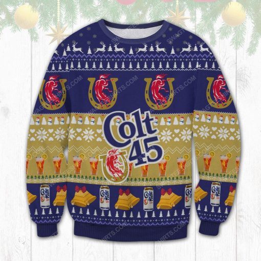 Colt 45 malt liquor beer ugly christmas sweater 1 - Copy