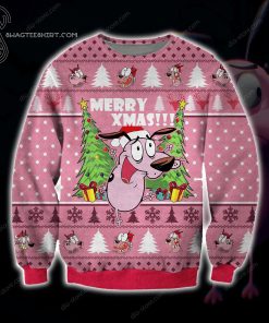 Courage the Cowardly Dog Full Print Ugly Christmas Sweater