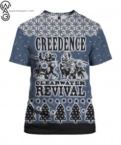 Creedence Clearwater Revival Rock Band Full Print Tshirt
