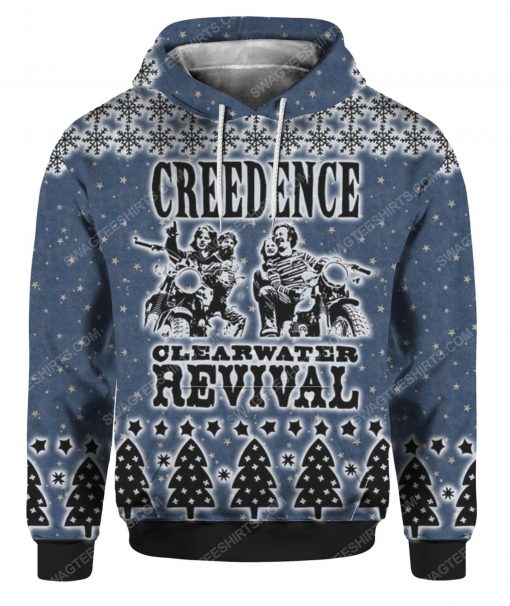 Creedence clearwater revival rock band all over print ugly christmas sweater