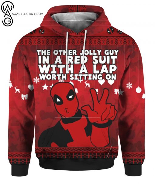 Deadpool The Other Jolly Guy In A Red Suit Full Print Hoodie