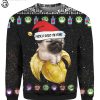 Dog Pug And Fuck You 2020 I’m Done Full Print Ugly Christmas Sweater