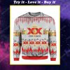 Dos equis beer all over print ugly christmas sweater