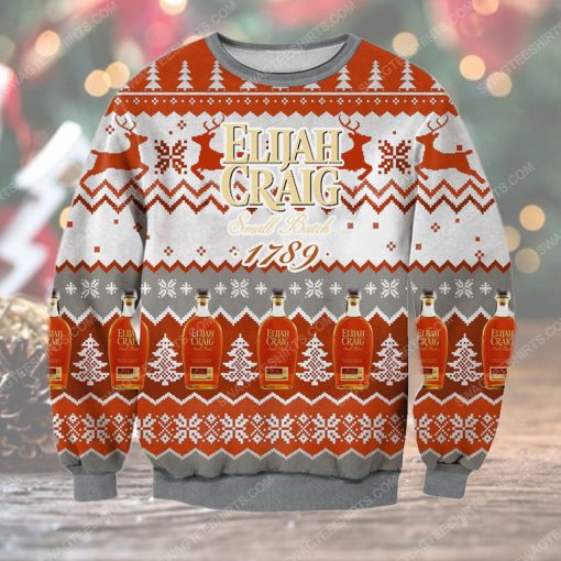 Elijah craig small batch 1789 ugly christmas sweater 1