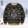 Fa-La-La-La Valhalla Viking Skull Full Print Ugly Christmas Sweater