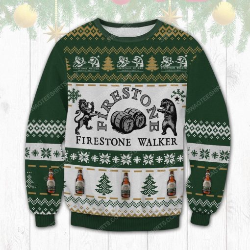 Firestone walker brewing company ugly christmas sweater 1