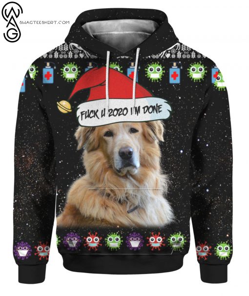 Golden Retrievers And Fuck You 2020 I’m Done Full Print Hoodie