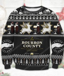 Goose island's bourbon county ugly christmas sweater
