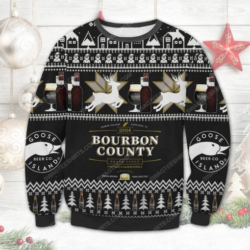 Goose island's bourbon county ugly christmas sweater