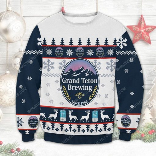 Grand teton brewing since 1988 ugly christmas sweater