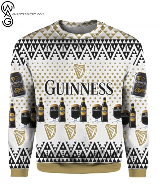 Guinness Beer Full Print Ugly Christmas Sweater