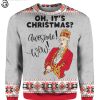 Hamilton King George Musical Oh Its Christmas Awesome Wow Full Print Ugly Christmas Sweater