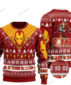 Iron man marvel all over print ugly christmas sweater 1