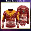 Iron man marvel all over print ugly christmas sweater
