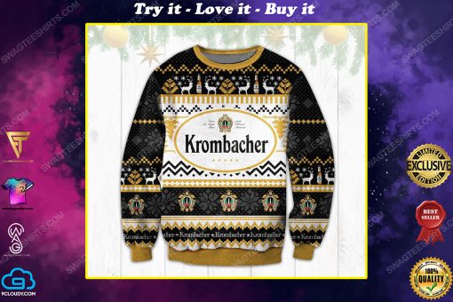 Krombacher beer ugly christmas sweater