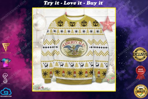 Liberty ale anchor brewing company ugly christmas sweater