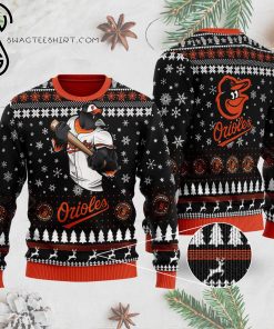 Major League Baseball Baltimore Orioles Full Print Ugly Christmas Sweater