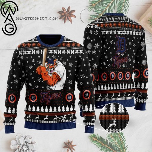 Major League Baseball Detroit Tigers Full Print Ugly Christmas Sweater