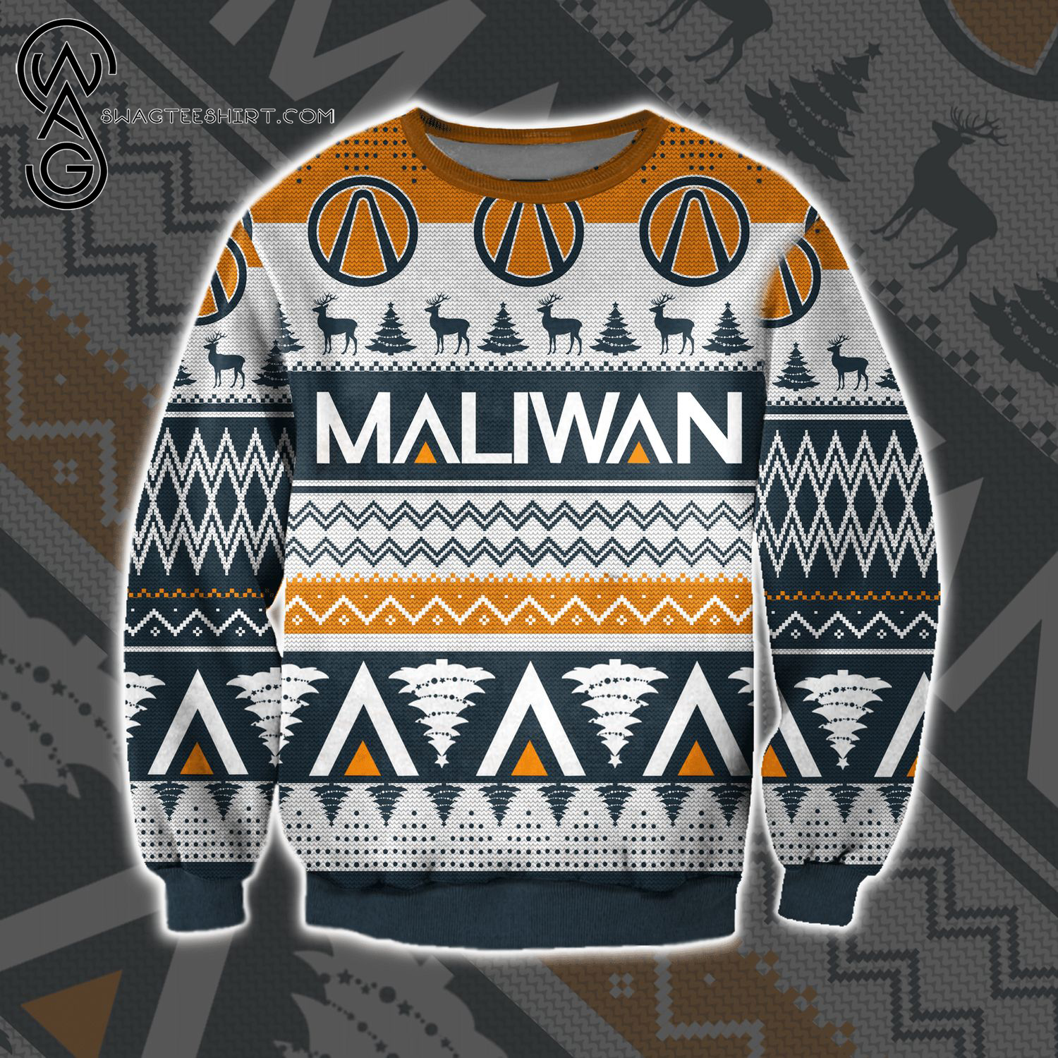 Maliwan Borderlands Full Print Ugly Christmas Sweater