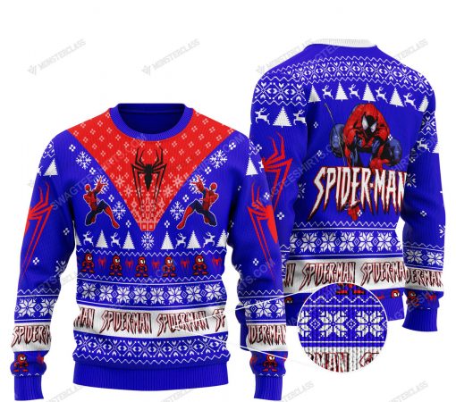 Marvel's spider-man all over print ugly christmas sweater