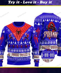 Marvel's spider-man all over print ugly christmas sweater