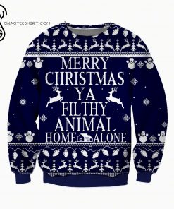 Merry Christmas Ya Filthy Animal Home Alone Ugly Christmas Sweater