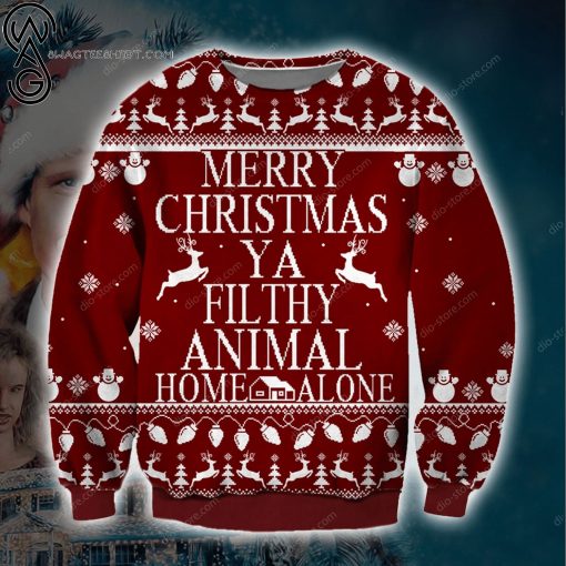 Merry Christmas Ya Filthy Animal Home Alone Ugly Christmas Sweater