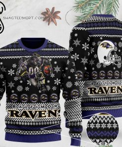 National Football League Baltimore Ravens Full Print Ugly Christmas Sweater