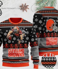 National Football League Cleveland Browns Full Print Ugly Christmas Sweater