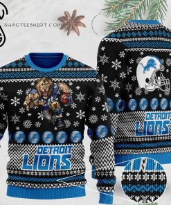 National Football League Detroit Lions Full Print Ugly Christmas Sweater