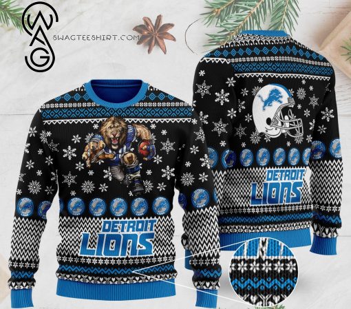 National Football League Detroit Lions Full Print Ugly Christmas Sweater