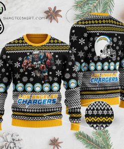 National Football League Los Angeles Chargers Full Print Ugly Christmas Sweater