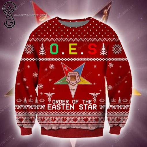 Order of the Eastern Star Full Print Ugly Christmas Sweater