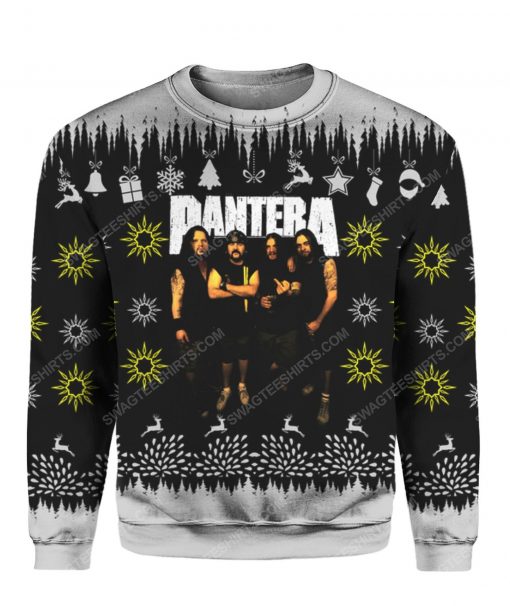 Pantera band all over print ugly christmas sweater
