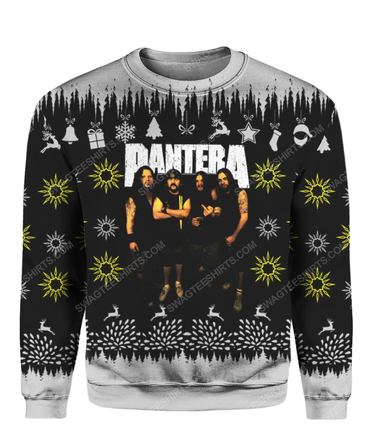 Pantera band all over print ugly christmas sweater