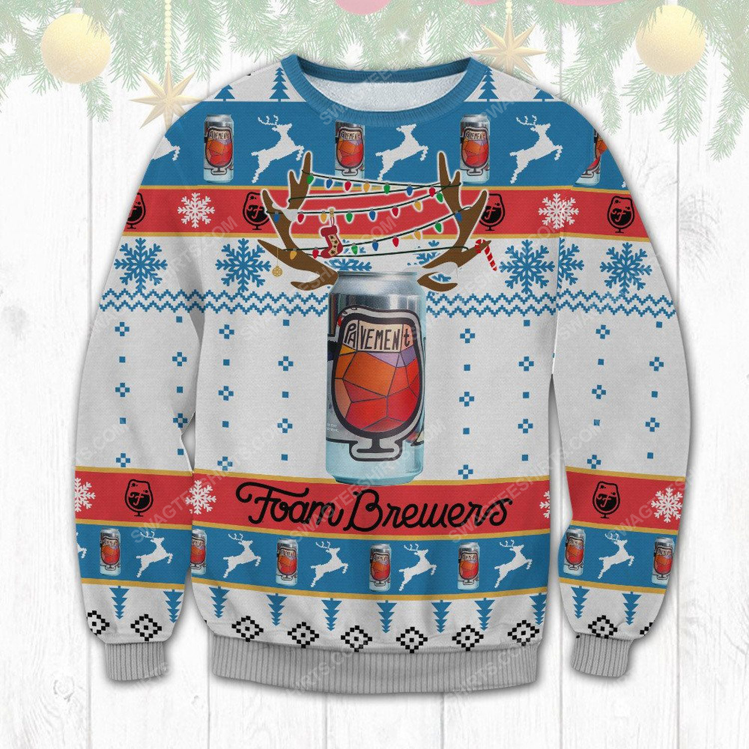 Pavement foam brewers ugly christmas sweater