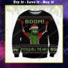 Pickle all the way rick and morty ugly christmas sweater
