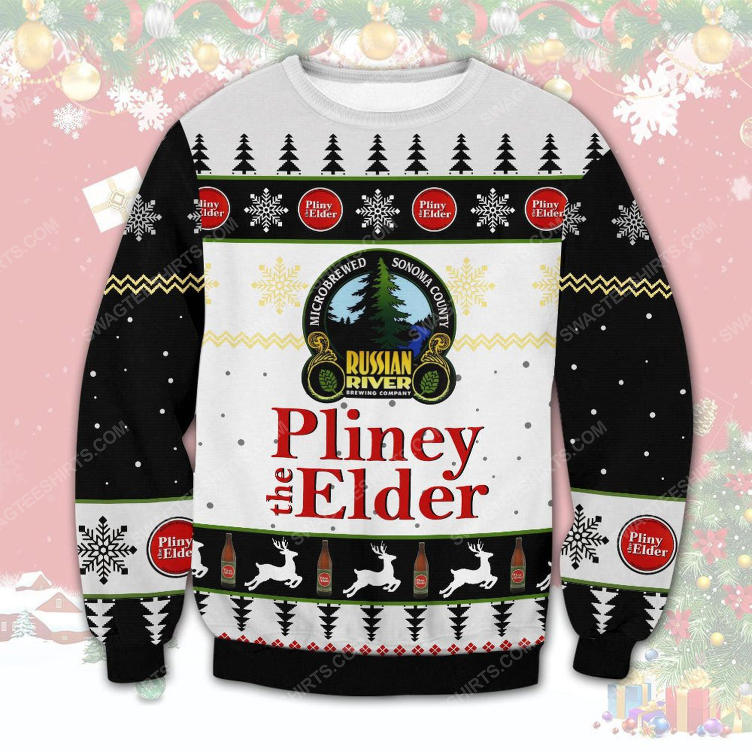 Pliny the elder russian river brewing company ugly christmas sweater 1 - Copy (2)