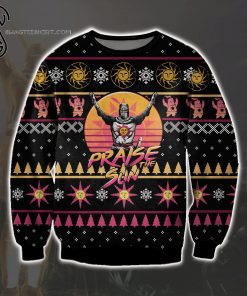 Praise the Sun Full Print Ugly Christmas Sweater