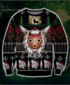 Princess Mononoke Ghibli Full Print Ugly Christmas Sweater