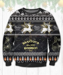 Reindeer blanton's bourbon ugly christmas sweater 1
