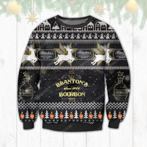 Reindeer blanton's bourbon ugly christmas sweater 1