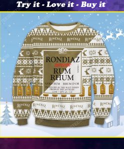 Rondiaz superior white rum ugly christmas sweater